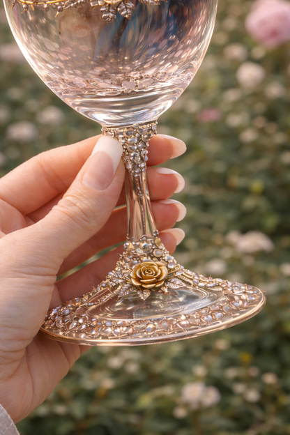 Our Lady of Grace Wine Glass